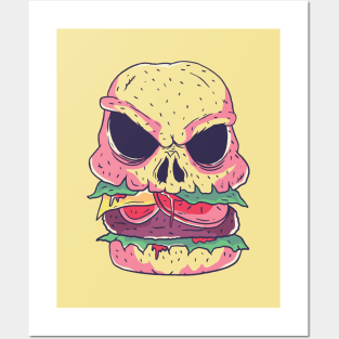 Skull Burger Posters and Art
